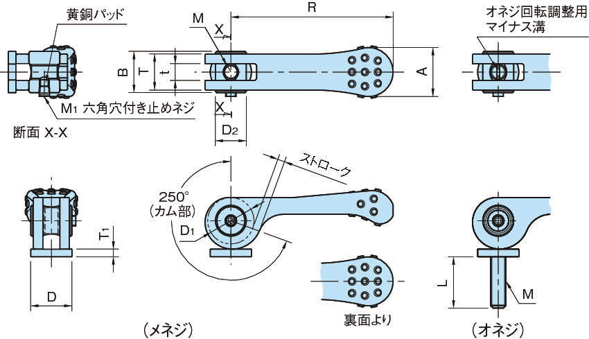 アウトレット-TR プレインベア スプリング付 上向き・下向き兼用 スチール製 •ＰＶ５０ＣＦ［1個］ •パーツEX PayPayモール店 通•販  P•ayPayモール