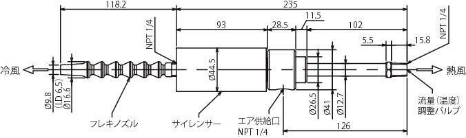 玄関先迄納品 ＫＯＧＩ ボルテックスチューブ２０８Ｊ−１５Ｈ 208J-15H