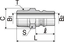 クイックカップリング｜ALタイプ40型（低圧用／片バルブ）CAL | 長堀