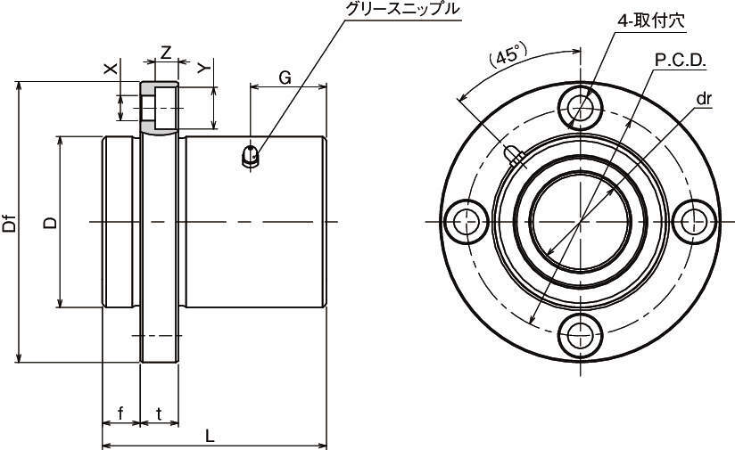 スライドガイド SGL-TF | 日本ベアリング ｜ 製品情報 ｜ MEKASYS