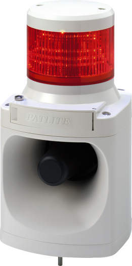PATLITE LED積層信号灯付き電子音報知器 色：赤 LKEH