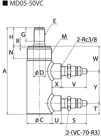 油圧シリンダ｜複動シリンダ MDシリーズ | 理研機器(株) | 製品情報