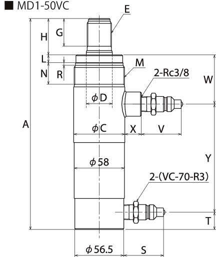 油圧シリンダ｜複動シリンダ MDシリーズ | 理研機器(株) | 製品情報