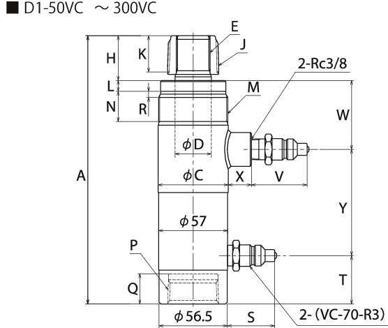 油圧シリンダ（70MPa）｜複動シリンダ Dシリーズ | 理研機器 ｜ 製品