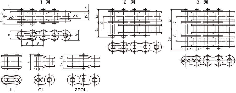 記念日 RS1002CPU 株 椿本チエイン RSローラーチェン RS100-2-CP-U JP店