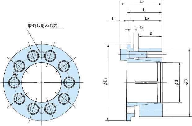 軸締結具｜パワーロック AEシリーズ | 椿本チエイン ｜ 製品情報