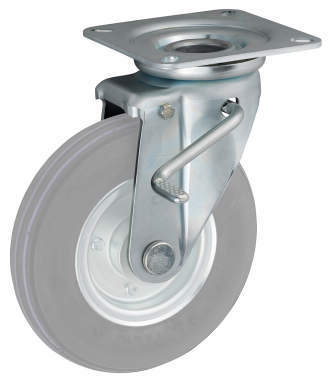 産業車輛用キャスター（金具のみ）｜ストパー付旋回金具 HLJB/HFJBF