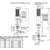 積層式表示灯|アロー 積層式LED表示灯 LEUTシリーズ(LEUT・LEUTB ...