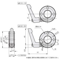 セットカラー（クサビカラー）｜3穴付タイプ(クランプレバー付 