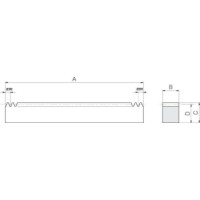 ラック｜調質ラック KRF （両端面加工） | 小原歯車工業 ｜ 製品情報