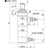 油圧シリンダ｜複動シリンダ MDシリーズ | 理研機器(株) | 製品情報