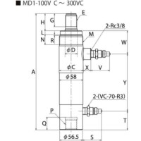 油圧シリンダ｜複動シリンダ MDシリーズ | 理研機器(株) | 製品情報