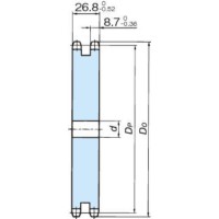 RS50 スプロケット 1Bタイプ | 椿本チエイン ｜ 製品情報 ｜ MEKASYS